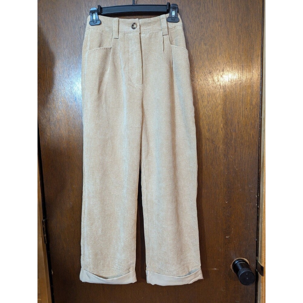 NWT Petal and Pup Talaren Cuffed Corduroy Pants Size 4 Beige